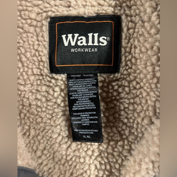 Walls Workwear Men's Ranch Wear Gray Barn Coat size XL - Picture 5 of 7